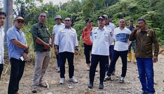 Wabup Luwu Tinjau dan Kerahkan Alat Berat Dilokasi Tanah Longsor di Larompong