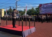 Kapolres Luwu Utara Apresiasi 11 Personel Berprestasi, Usai Pimpin Upacara Kenaikan Pangkat