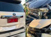 Iring-Iringan Bupati Sidrap Alami Kecelakaan Beruntun, Jalan Rusak Diduga Jadi Salah Satu Penyebab