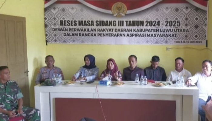 Anggota DPRD Luwu Utara Dapil 3 Gelar Reses di Kecamatan Tanalili, Fokus Serap Aspirasi Masyarakat
