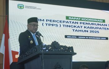 Bupati Luwu Buka Rakor Tim Percepatan Penurunan Stunting Tahun 2025