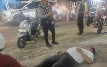 Kecelakaan Motor di Jalan Sudirman Palopo, Pengendara Yamaha Prego Pingsan di Tengah Jalan