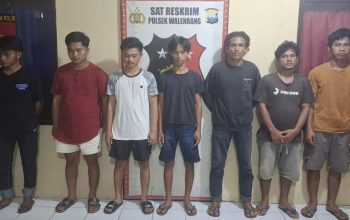 Polres Luwu Amankan 7 Terduga Pelaku Penganiayaan dan Perusakan Kendaraan di Walenrang Utara