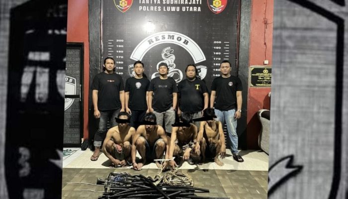 Komplotan Pencuri Alat Telekomunikasi Diringkus di Luwu Utara, Kerugian Capai Rp105 Juta