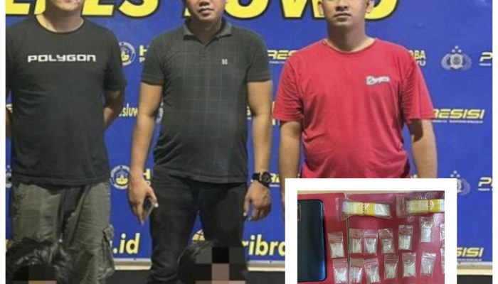 Polres Luwu Tangkap Dua Pengedar Sabu di Kecamatan Ponrang
