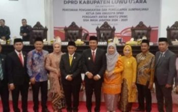 Husain Resmi Dilantik Jadi Ketua DPRD Luwu Utara