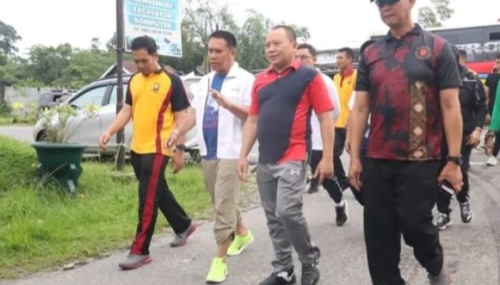 Awaluddin Meriahkan Olahraga Bersama Hari Bhayangkara ke-79: Pererat Sinergi Polisi, Pemda dan Masyarakat