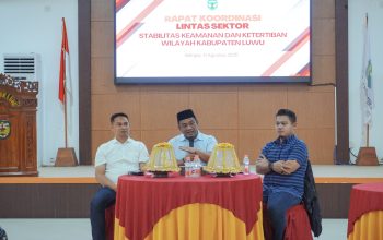 Pemkab Luwu Gelar Rakor Lintas Sektor, Ajak Semua Pihak Jaga Kondusivitas Daerah