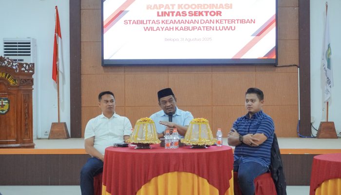 Pemkab Luwu Gelar Rakor Lintas Sektor, Ajak Semua Pihak Jaga Kondusivitas Daerah
