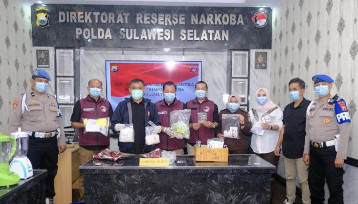 Polda Sulsel Musnahkan 4 Kg Sabu dan 900 Butir Ekstasi Senilai Rp 4,9 Miliar