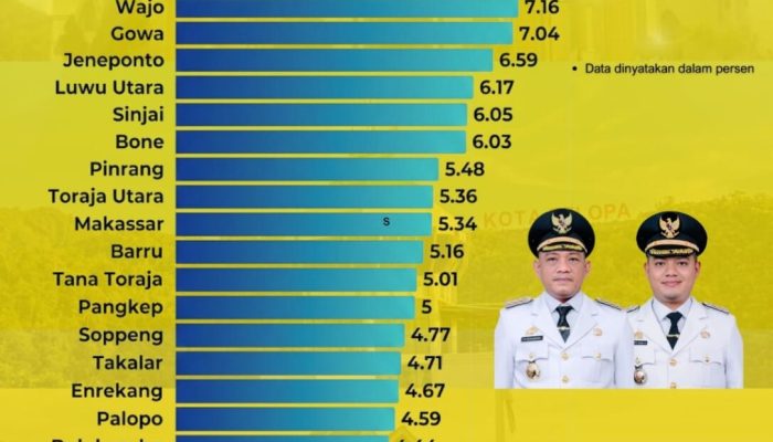 Ekonomi Luwu Melonjak 7,43 Persen di 2025