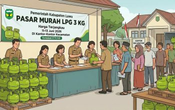 Pemkab Luwu Pastikan Pasokan LPG 3 Kg Aman Lewat Program Pasar Murah