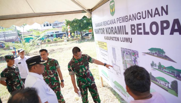 Koramil Belopa Dibangun, Bupati Luwu: Tingkatkan Pelayanan dan Pembinaan Masyarakat